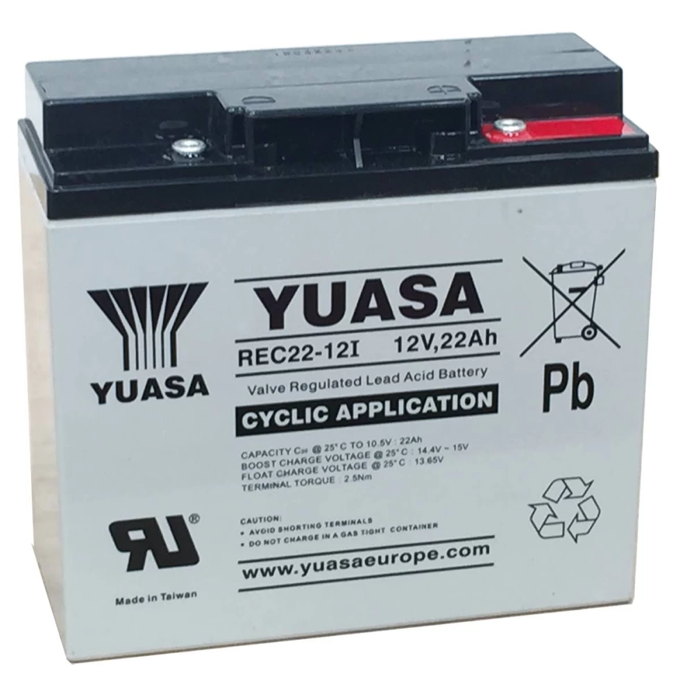 Μπαταρία VRLA YUASA High Cyclic REC22-12I| 12V 22Ah