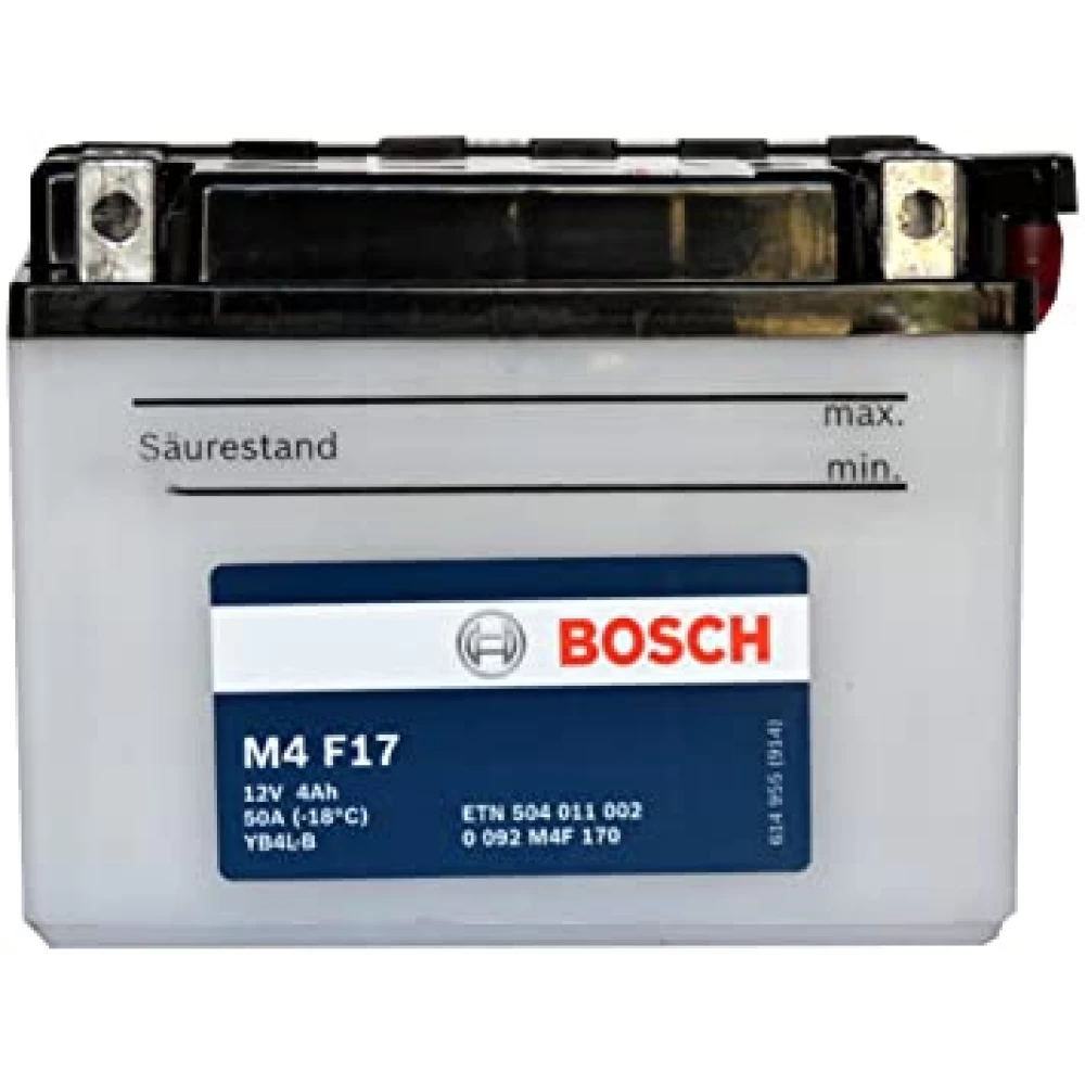 YB4L-B Μπαταρία Μοτοσυκλέτας BOSCH M4F17 4Ah