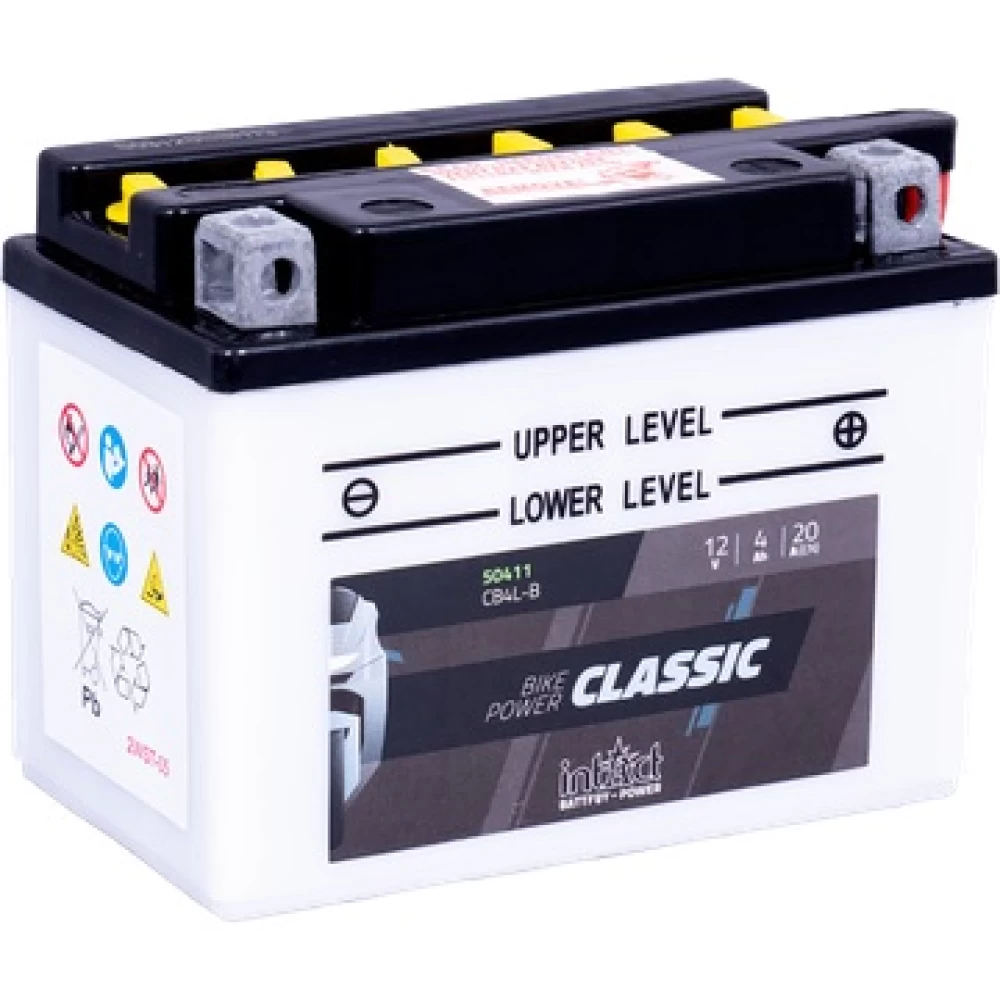 CB4L-B (YB4L-B) Μπαταρία Μοτοσυκλέτας INTACT CLASSIC 12V 4Ah 20A
