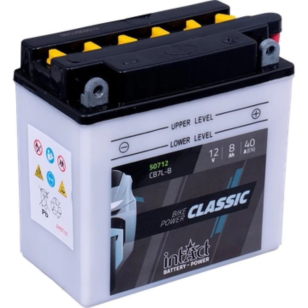CB7L-B (YB7L-B) Μπαταρία Μοτοσυκλέτας INTACT CLASSIC 12V 8Ah 40A