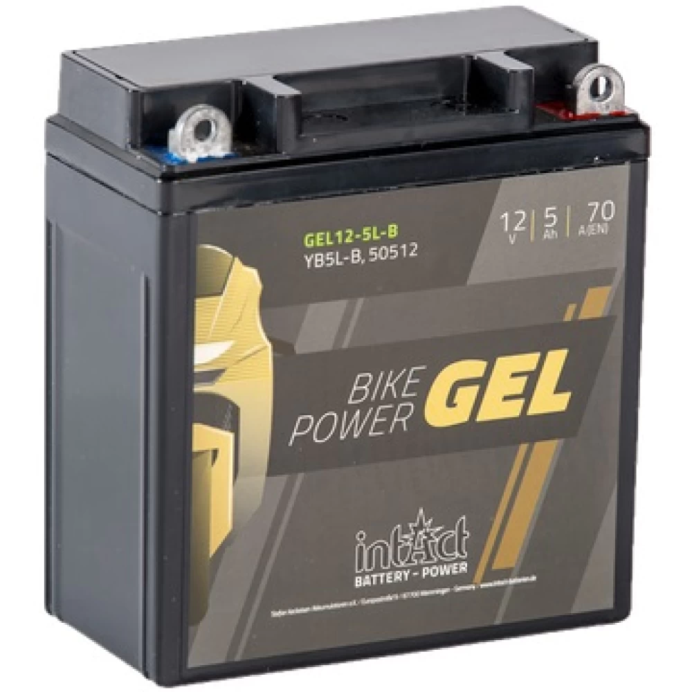 CB5L-B (YB5L-B) Μπαταρία Μοτοσυκλέτας INTACT GEL 12V 5Ah 70A