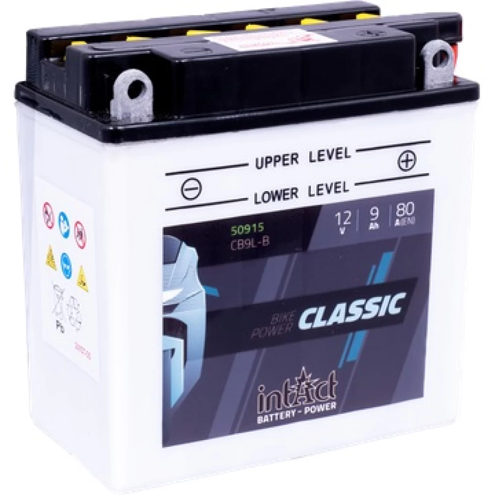 CB9L-B (YB9L-B) Μπαταρία Μοτοσυκλέτας INTACT CLASSIC 12V 9Ah 80A
