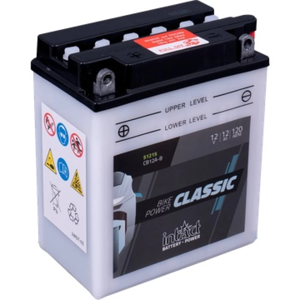 CB12A-B (YB12A-B) Μπαταρία Μοτοσυκλέτας INTACT CLASSIC 12V 12Ah 120A