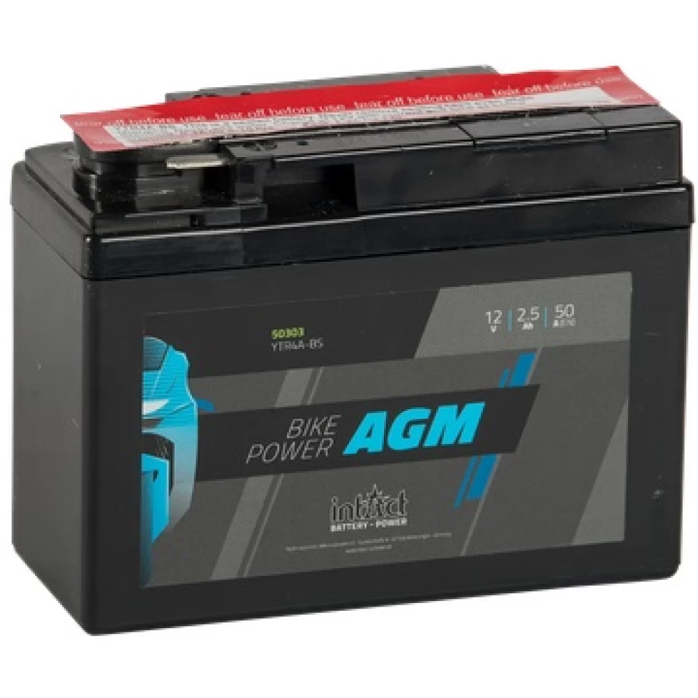 YTR4A-BS Μπαταρία Μοτοσυκλέτας INTACT AGM 12V 2.5Ah 50A
