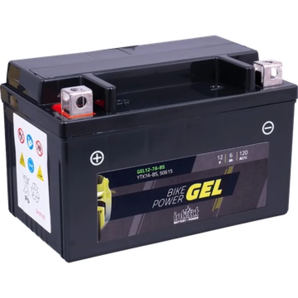 YTX7A-BS Μπαταρία Μοτοσυκλέτας INTACT GEL 12V 6Ah 120A