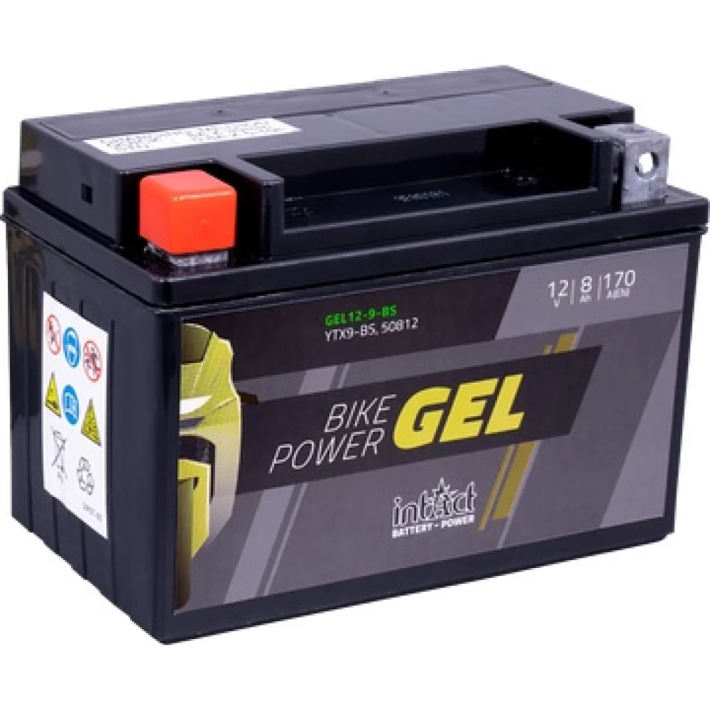YTX9-BS Μπαταρία Μοτοσυκλέτας INTACT GEL 12V 8Ah 170A