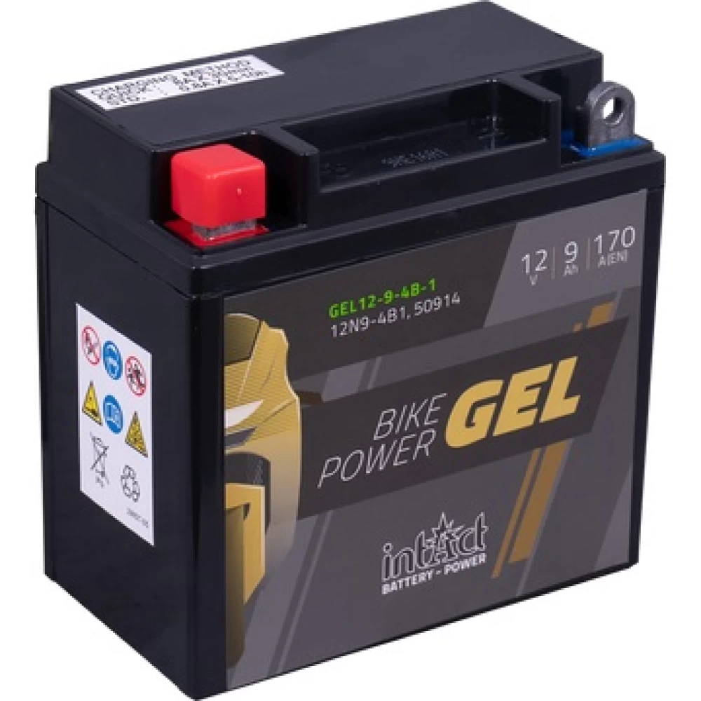 12N9-4B-1 (YTX9A-BS) Μπαταρία Μοτοσυκλέτας INTACT GEL 12V 9Ah 170A