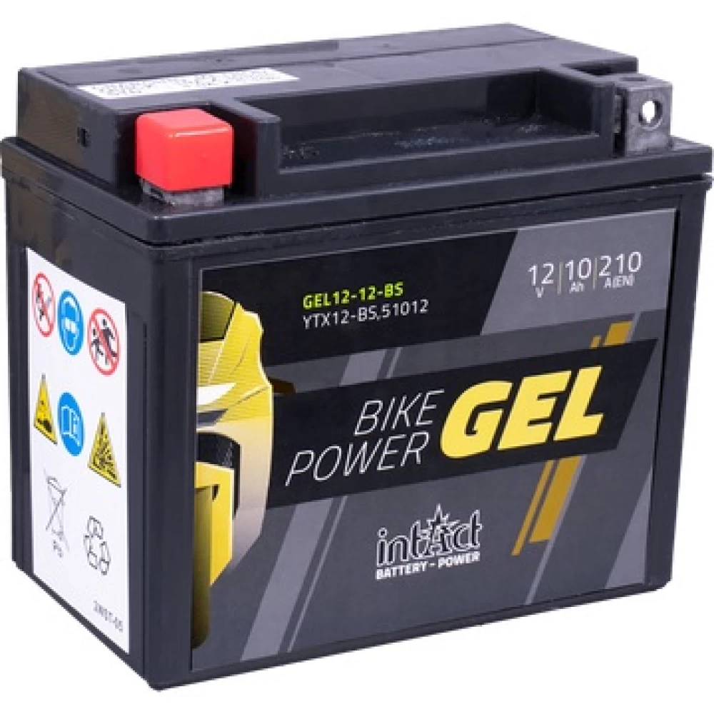 YTX12-BS Μπαταρία Μοτοσυκλέτας INTACT GEL 12V 10Ah 210A