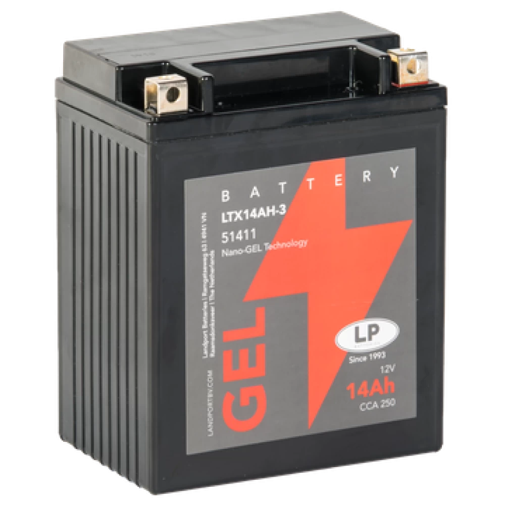 GB14L-A2 (YB14L-A2, YTX14AHL-BS) Μπαταρία Μοτοσυκλέτας LP GEL 12V 14Ah 230 A