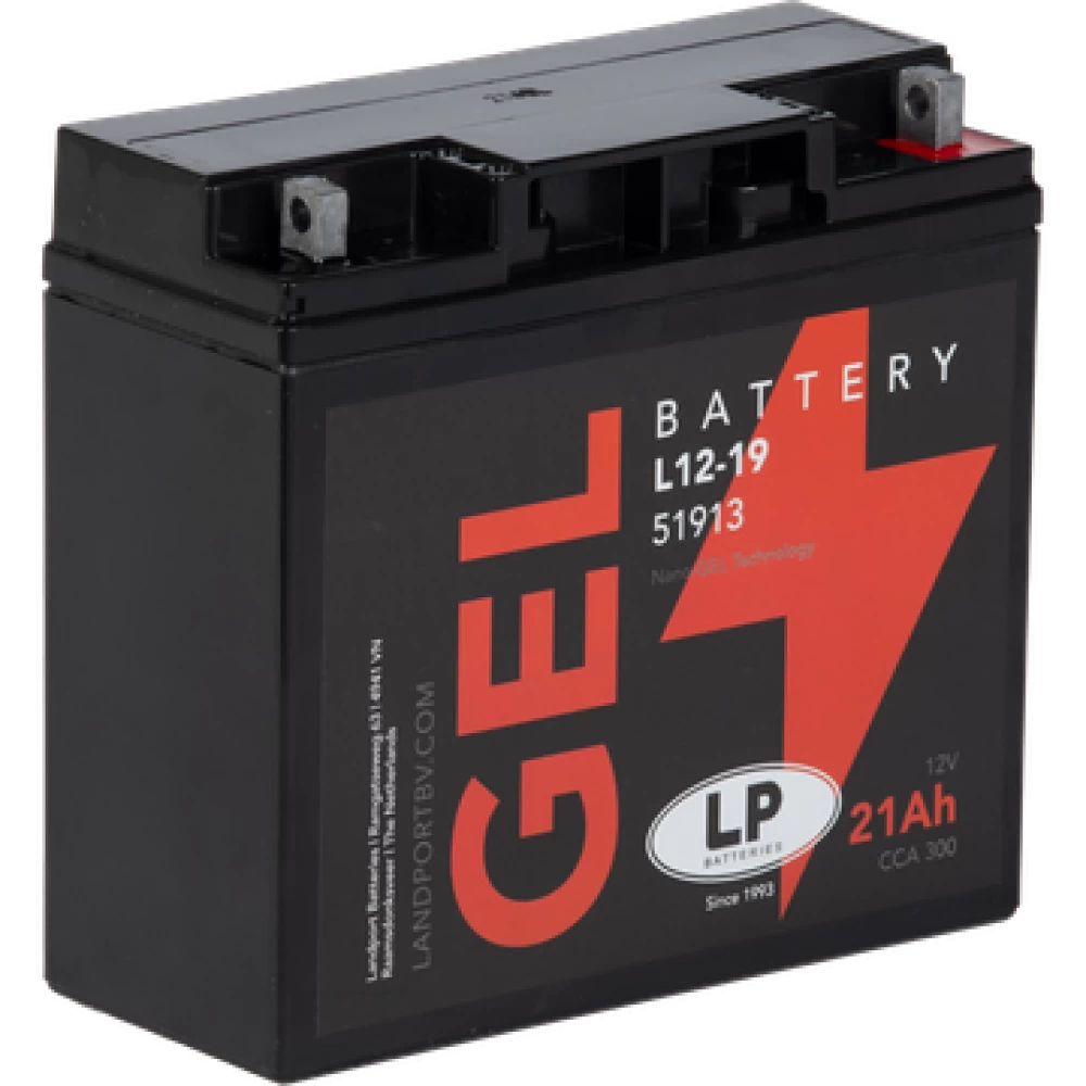 G12-19 (51913, YT19BL-BS) Μπαταρία Μοτοσυκλέτας LP GEL 12V 21Ah 250A