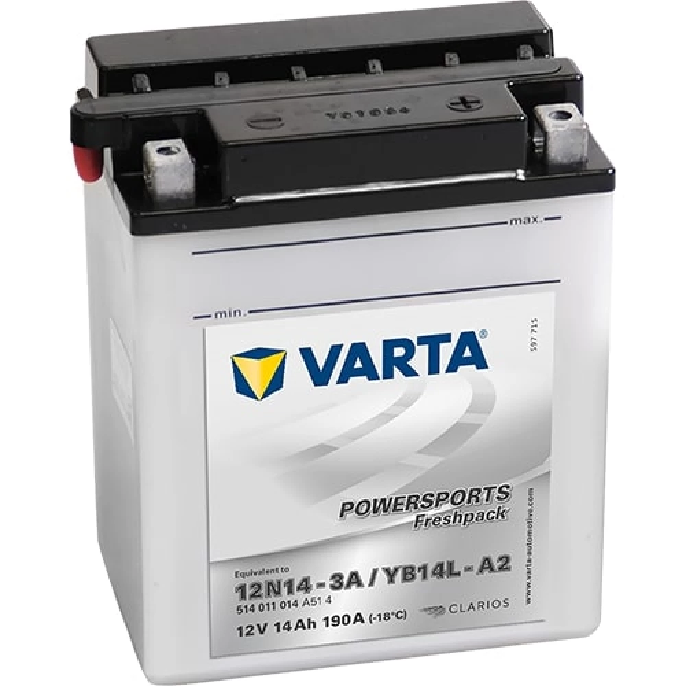 YB14L-A2 Μπαταρία Μοτοσυκλέτας VARTA Powersports Freshpack 14Ah