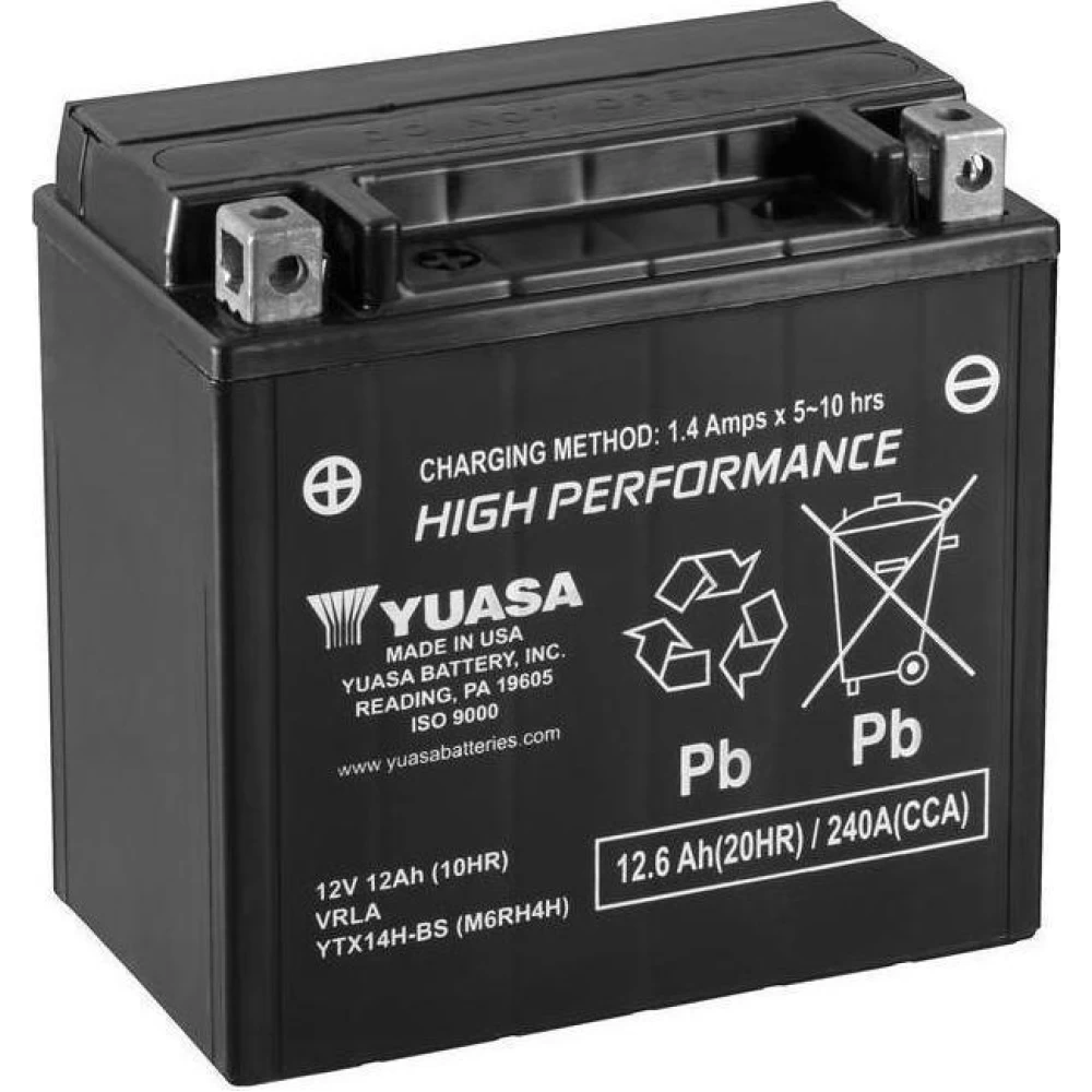 YTX14H-BS (YTX14-BS) Μπαταρία Μοτοσυκλέτας YUASA USA 12.6Ah 240A