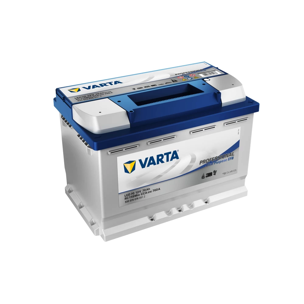 Μπαταρία VARTA 70Ah 760A Professional Dual Purpose EFB LED70