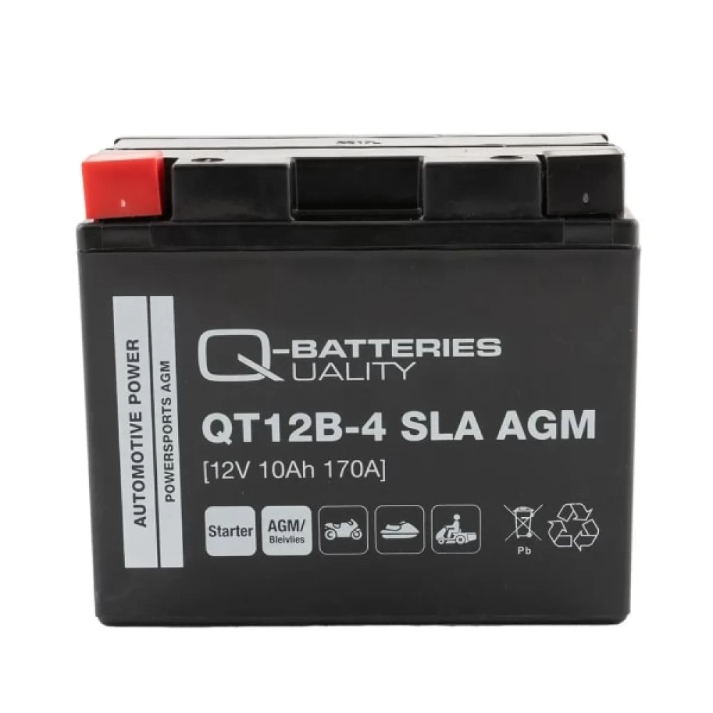 QT12B-4 (YT12B-BS) Μπαταρία Μοτοσυκλέτας Q-BATTERIES SLA 12V 10Ah 170A