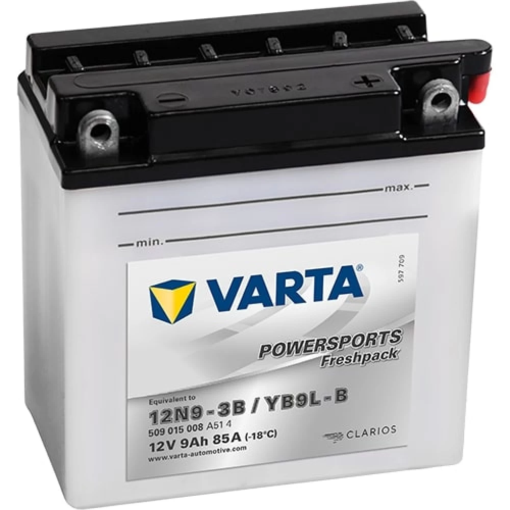 12N9-3B (YB9L-B) Μπαταρία Μοτοσυκλέτας VARTA Powersports Freshpack