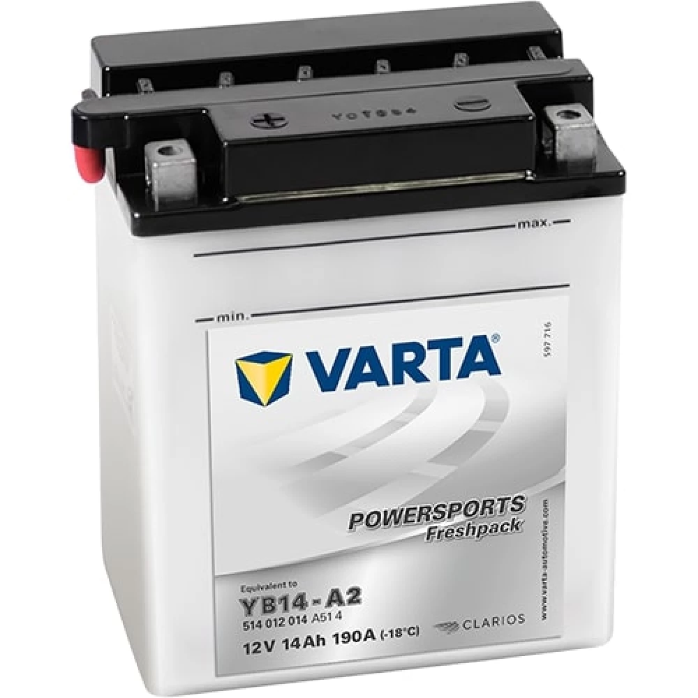 YB14-A2 (CB14-A2) Μπαταρία Μοτοσυκλέτας VARTA Powersports Freshpack