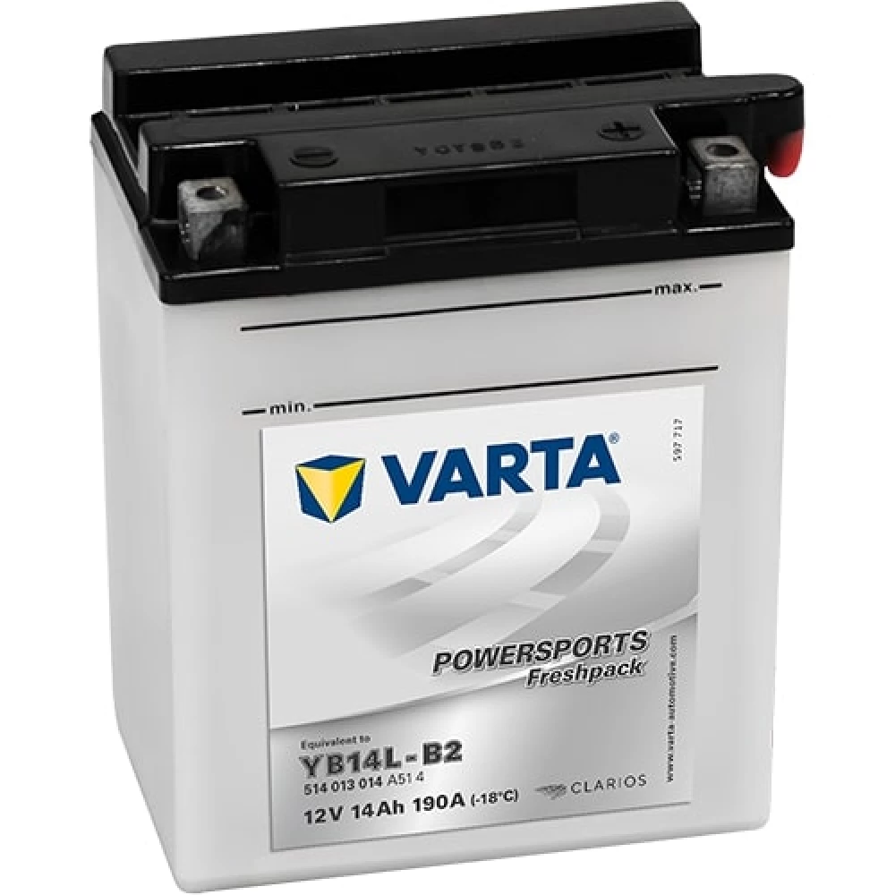 YB14L-B2 (CB14L-B2) Μπαταρία Μοτοσυκλέτας VARTA Powersports Freshpack
