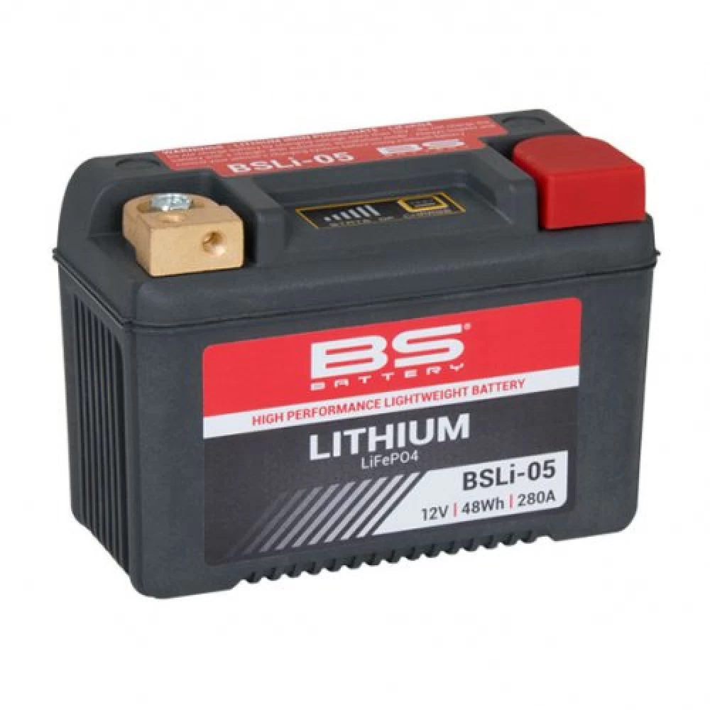 BSLI-05 (YB10-A2, YB10L-B, YTX14AHL-BS, YB10L-BP, YB12AL-A, YB12AL-A2, YB14L-A2) Μπαταρία Λιθίου Μοτοσυκλέτας BS LiFeP04 12V 48Wh 280Α