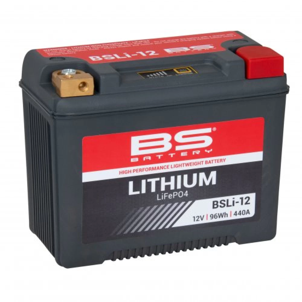 BSLI-12 (YIX30L-BS, YB30L-B, YB30CL-B, 52515, 53030, YTX18L, YTX20L, YTX30) Μπαταρία Λιθίου Μοτοσυκλέτας BS LiFeP04 12V 96Wh 440Α