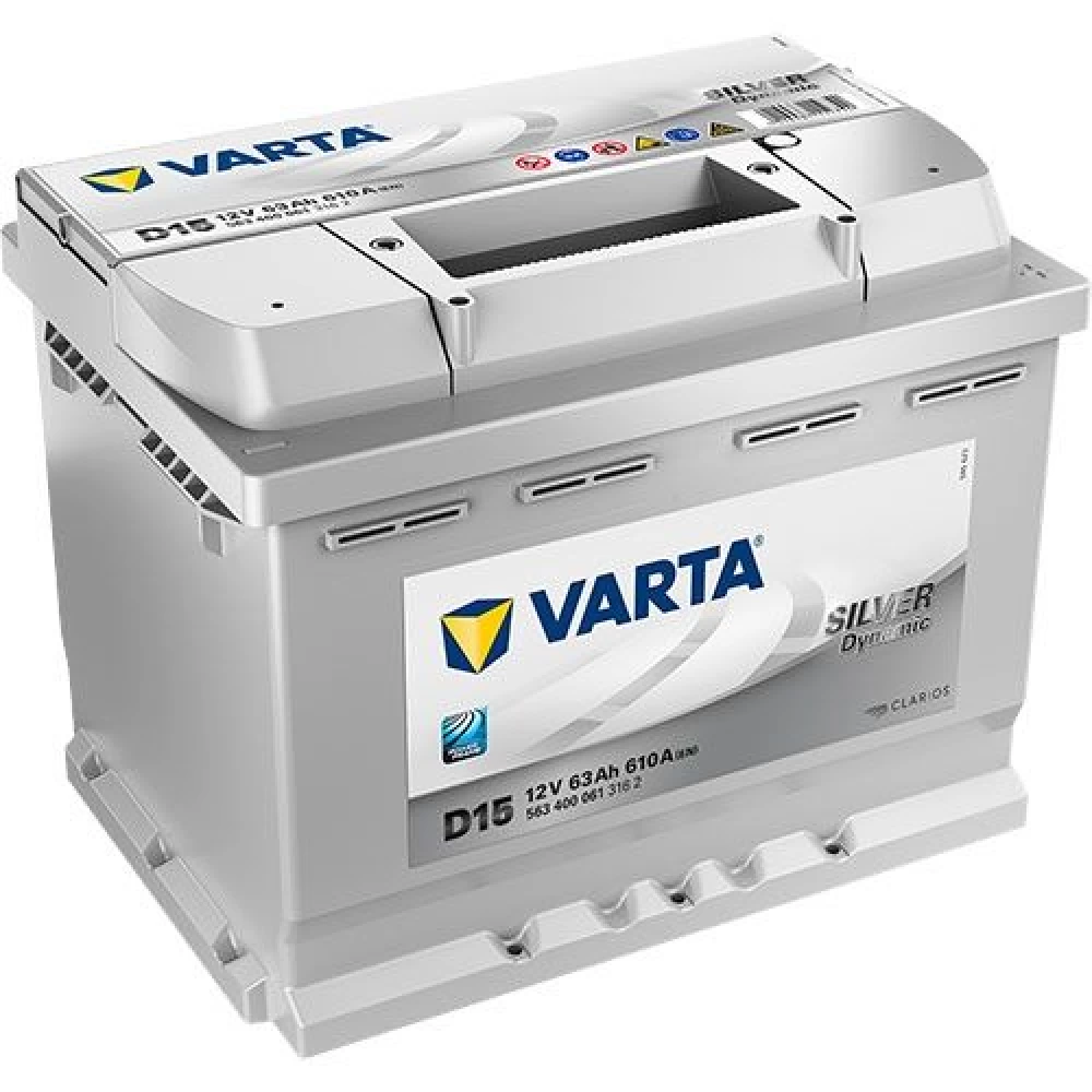 Μπαταρία αυτοκινήτου VARTA 63Ah 610A Silver Dynamic D15 Δεξιά+