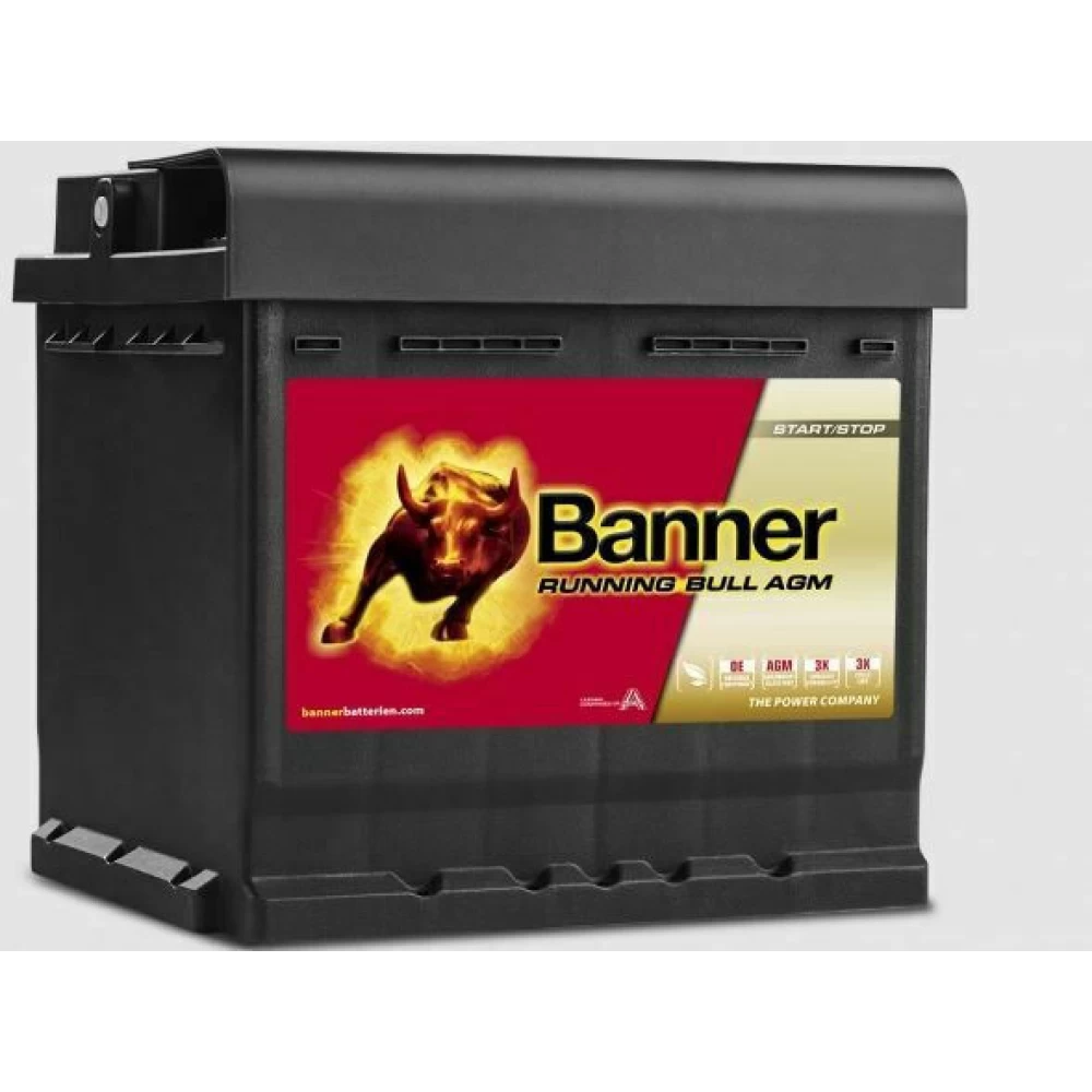 Μπαταρία αυτοκινήτου 55001 BANNER 50Ah 540A Running Bull AGM