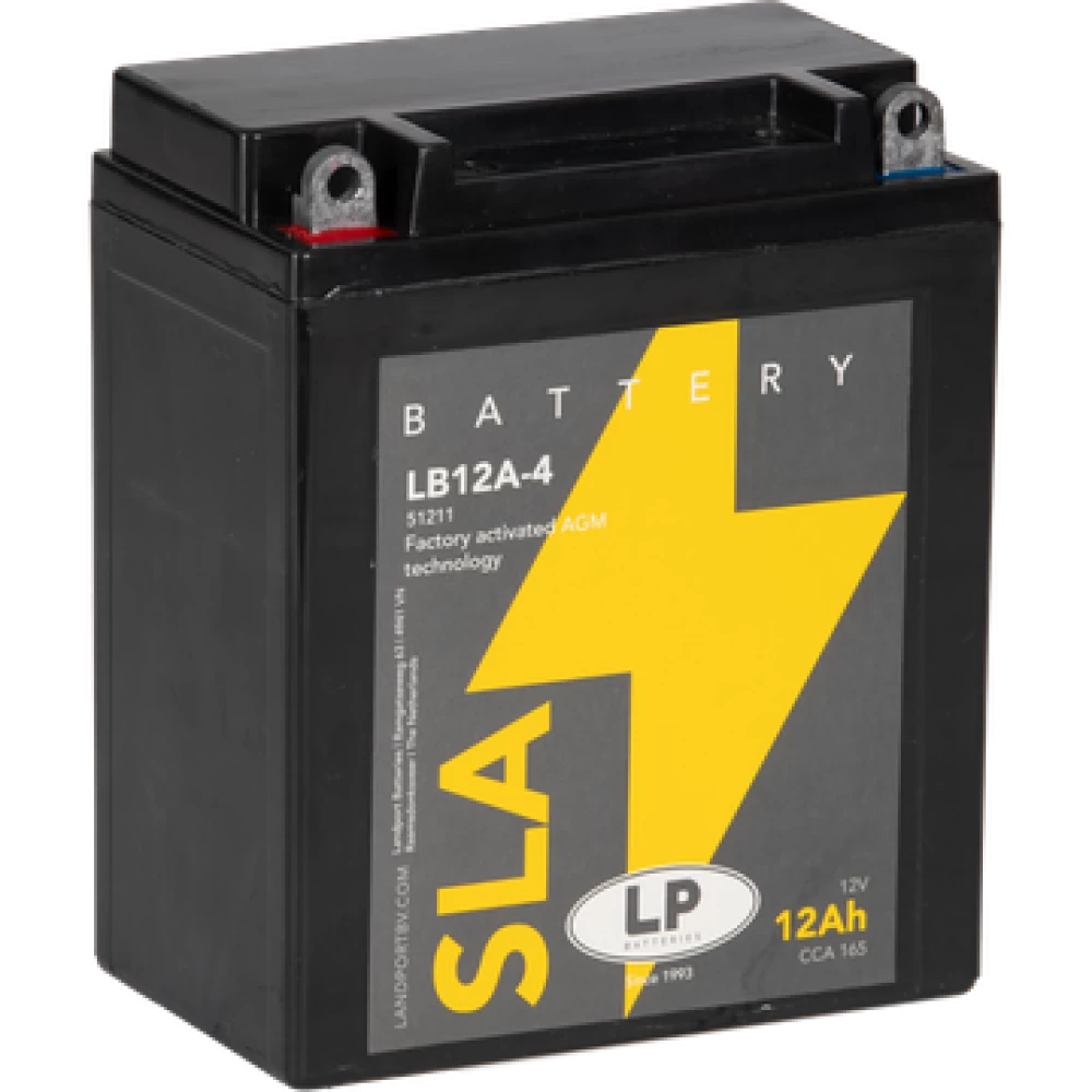 LB12A-4 (YB12A-A, YB12A-B) Μπαταρία Μοτοσυκλέτας LP SLA 12V 12Ah 165A