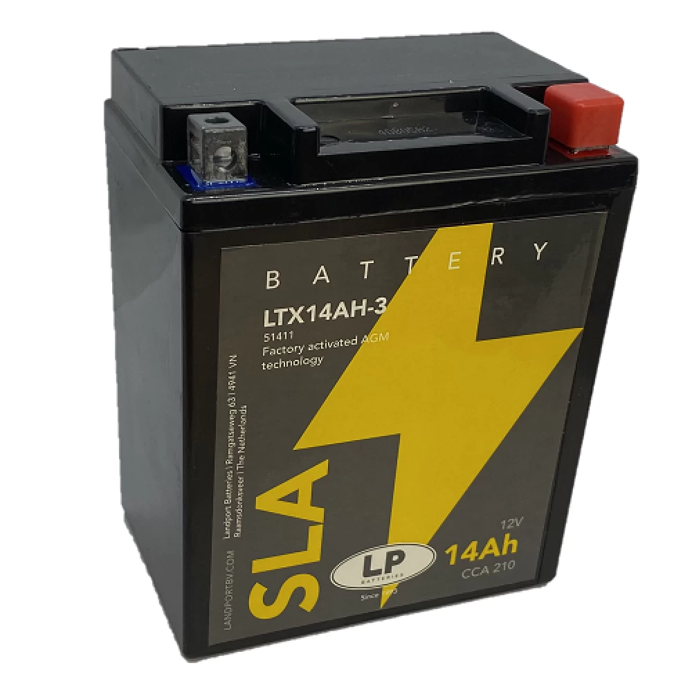 LTX14AH-3 (YB14L-A2, YTX14AHL-BS) Μπαταρία Μοτοσυκλέτας LP SLA 12V 14Ah 210A