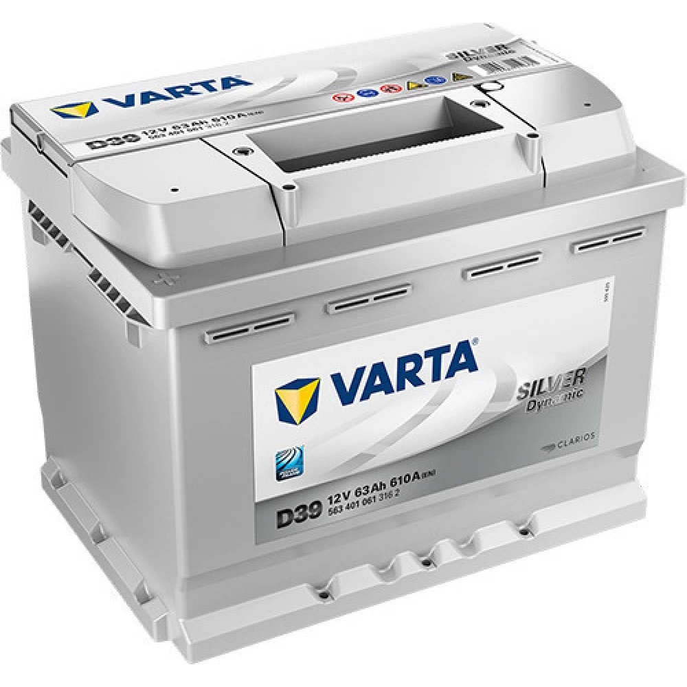 Μπαταρία αυτοκινήτου VARTA 63Ah 610A Silver Dynamic D39 Αριστερά+