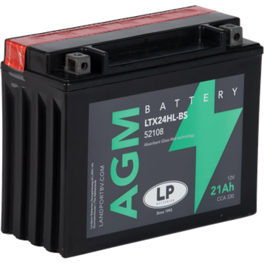 LTX24HL-BS (YTX24HL-BS)  Μπαταρία Μοτοσυκλέτας LP AGM 12V 21Ah 330A