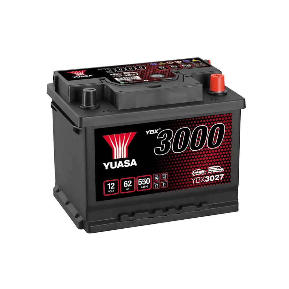 Μπαταρία αυτοκινήτου YBX3027 12V 62Ah 550A Yuasa SMF Battery