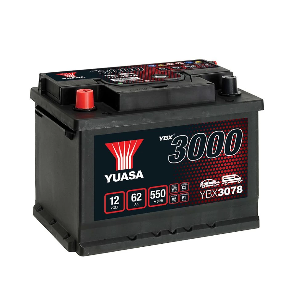 Μπαταρία αυτοκινήτου YBX3078 12V 62Ah 550A Yuasa SMF Battery