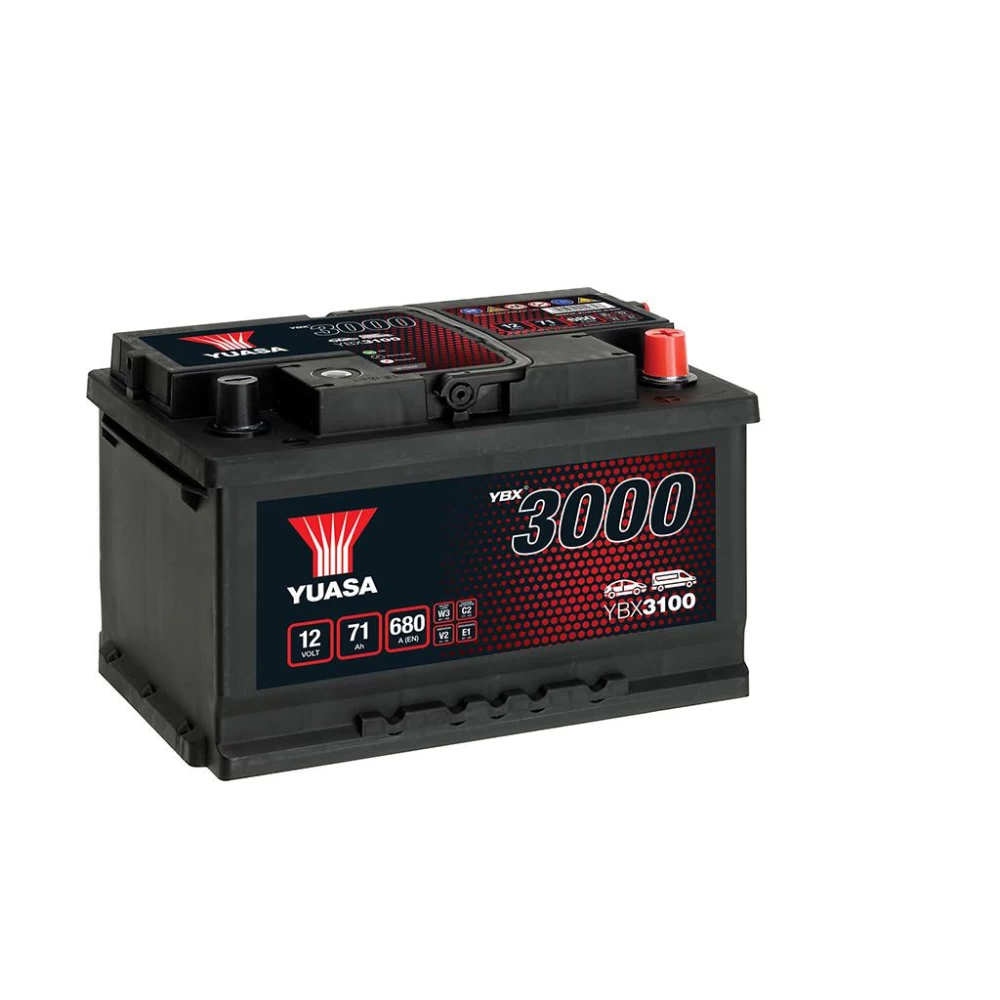 Μπαταρία αυτοκινήτου YBX3100 12V 71Ah 680A Yuasa SMF Battery