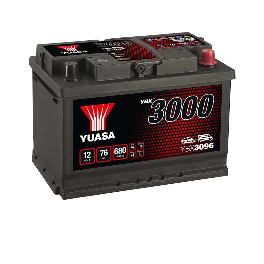 Μπαταρία αυτοκινήτου YBX3096 12V 76Ah 680A Yuasa SMF Battery