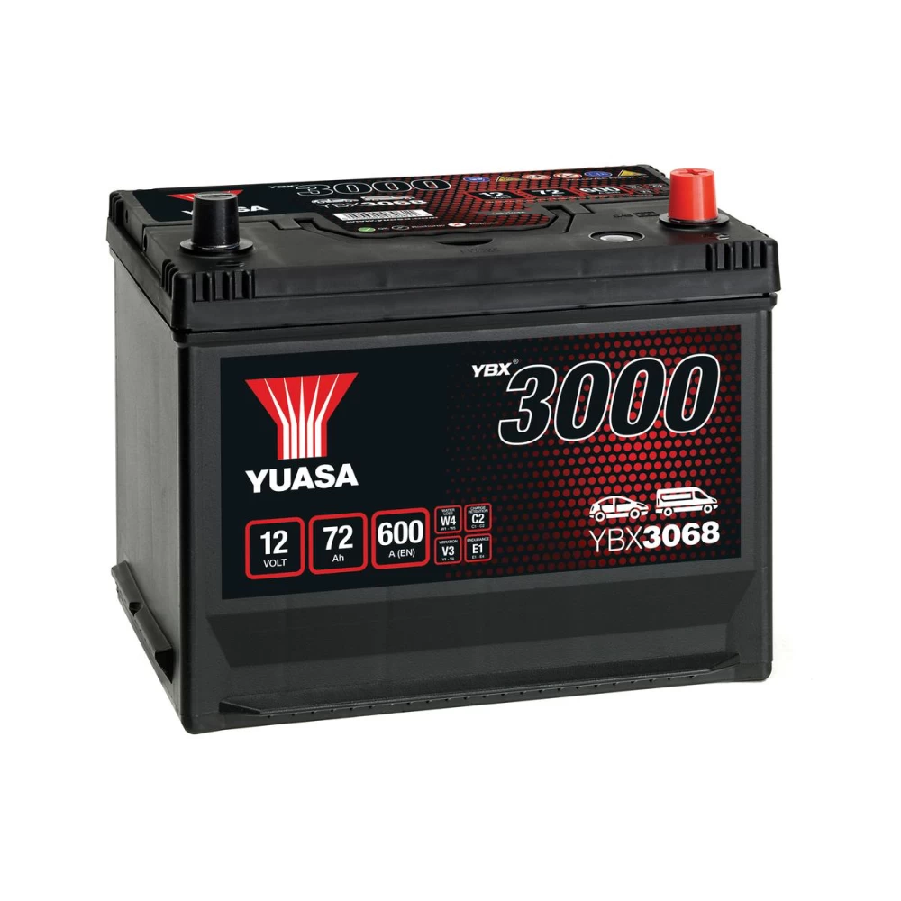 Μπαταρία αυτοκινήτου YBX3068 12V 72Ah 600A Yuasa SMF Battery
