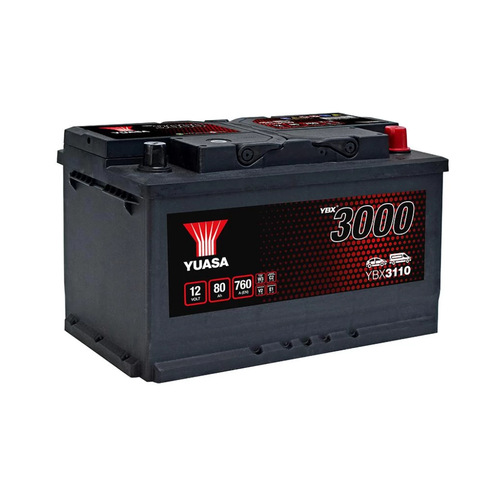 Μπαταρία αυτοκινήτου YBX3110 12V 80Ah 760A Yuasa SMF Battery