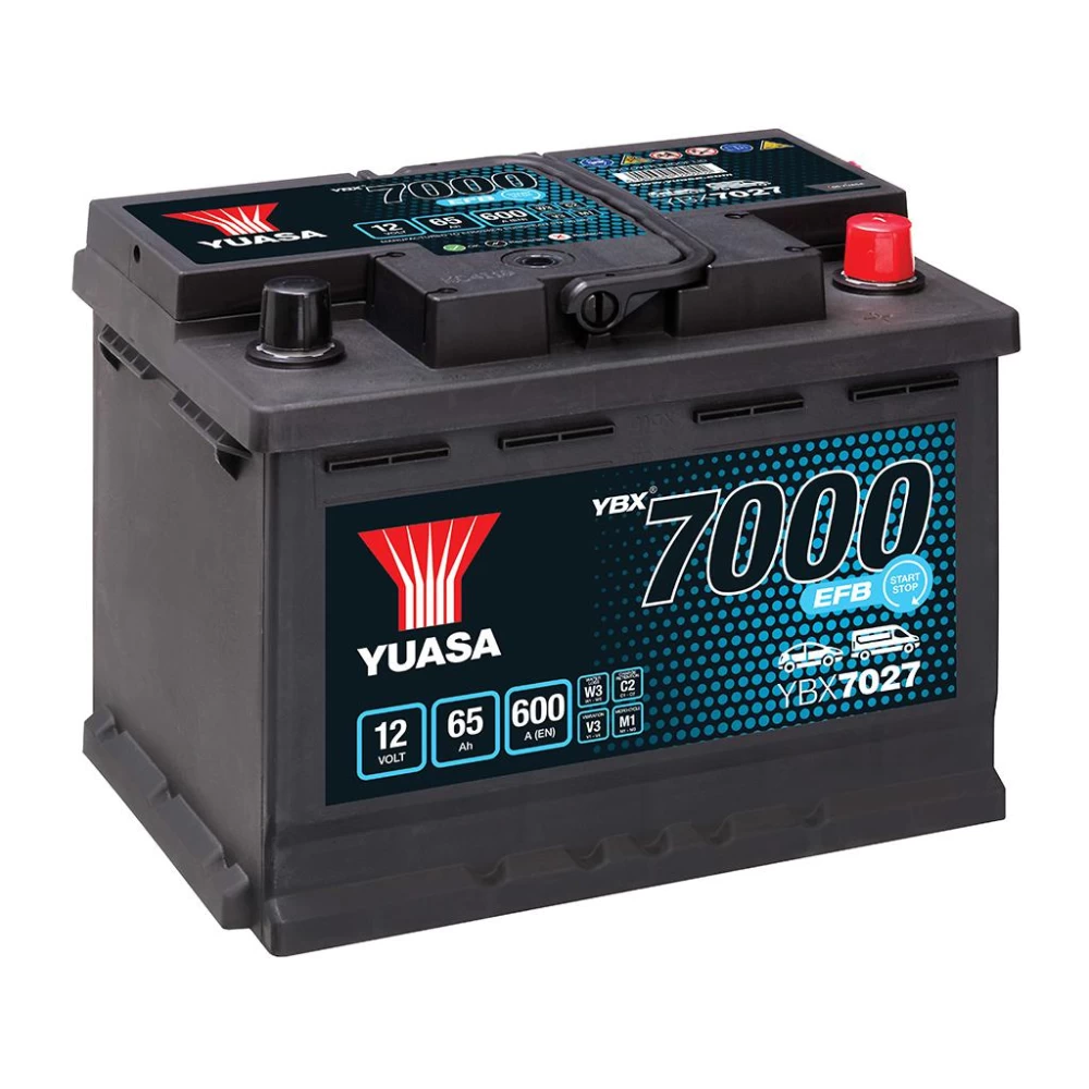 Μπαταρία αυτοκινήτου YBX7027 12V 65Ah 600A Yuasa EFB Start Stop Battery