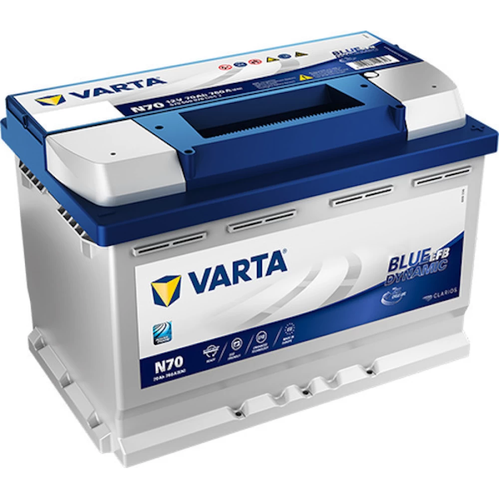Μπαταρία αυτοκινήτου VARTA 70Ah 760A Blue Dynamic EFB Start Stop N70 Δεξιά+