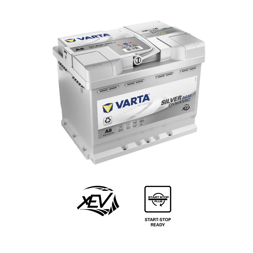 Μπαταρία αυτοκινήτου A8/D52 VARTA 60Ah 680A Silver Dynamic AGM Start Stop