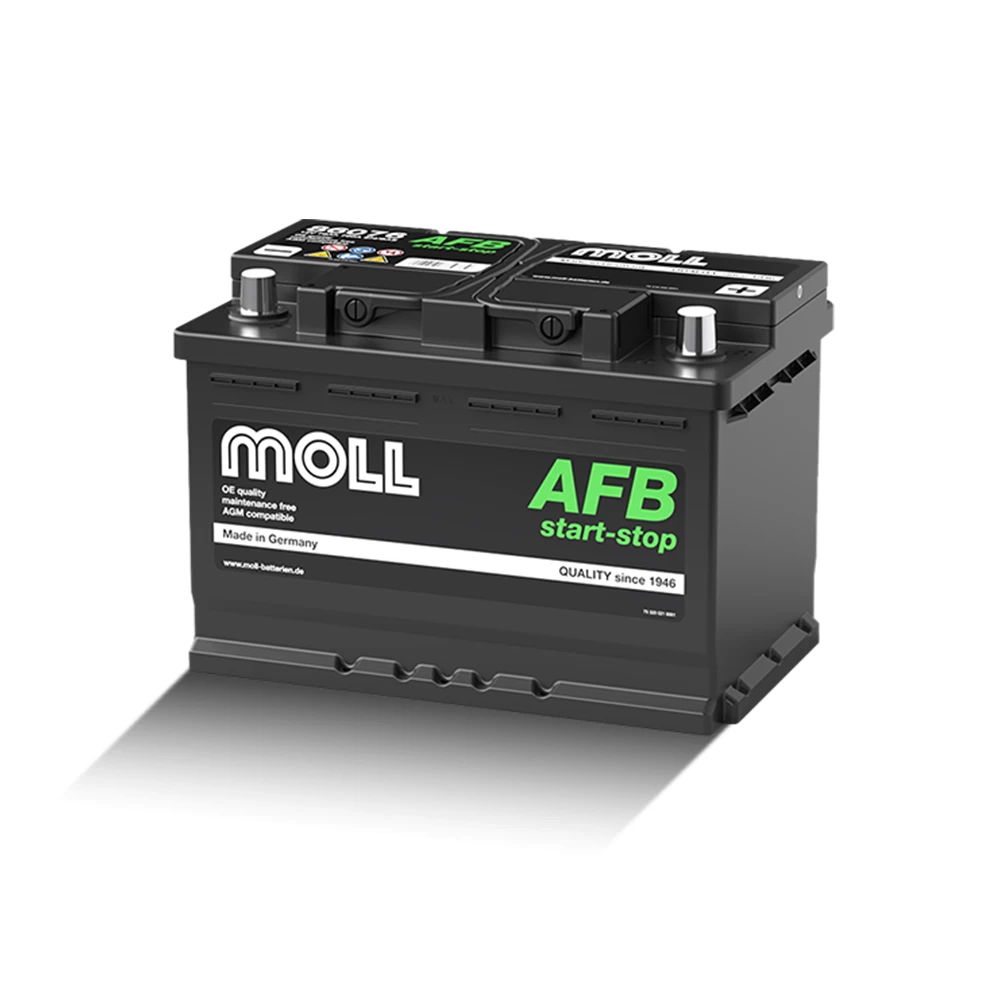 Μπαταρία αυτοκινήτου MOLL 86076 76Ah 760A AGM (AFB) Start - Stop 