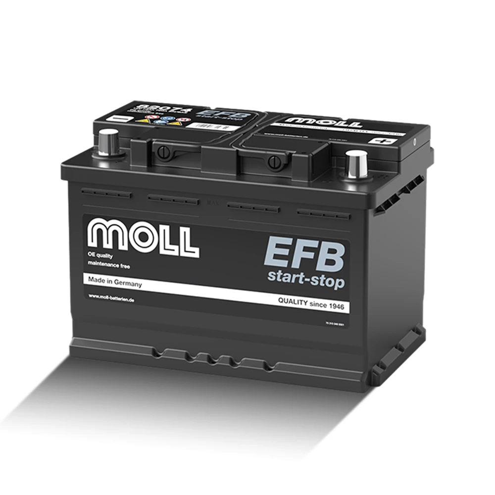 Μπαταρία αυτοκινήτου MOLL 82074 74Ah 720A EFB Start - Stop
