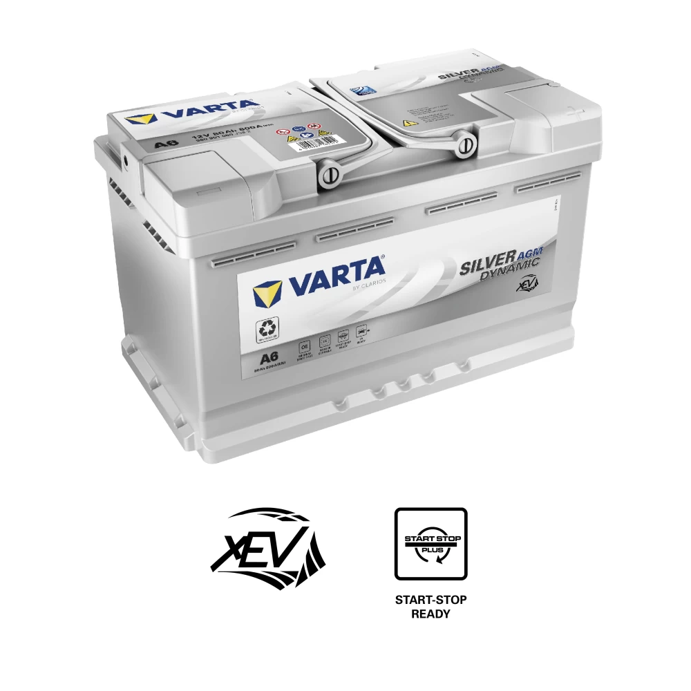 Μπαταρία αυτοκινήτου A6/F21 VARTA 80Ah 800A Silver Dynamic AGM Start-Stop 