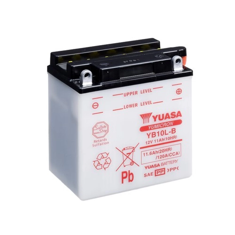YB10L-B Μπαταρία Μοτοσυκλέτας YUASA TAIWAN (Χωρίς υγρά)