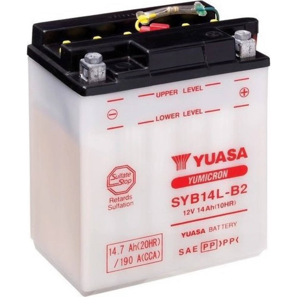 SYB14L-A2 Μπαταρία Μοτοσυκλέτας YUASA TAIWAN 14.7Ah (Χωρίς υγρά)