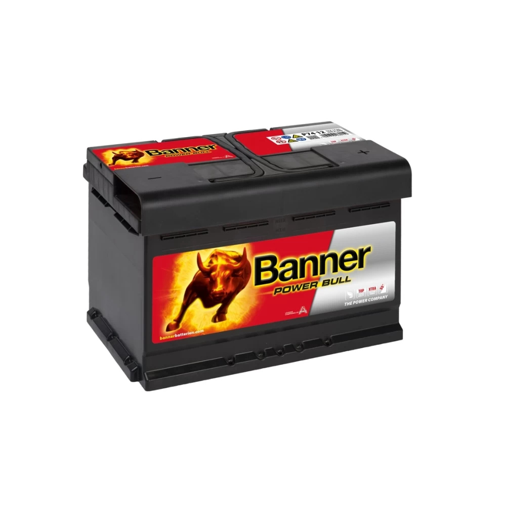 Μπαταρία αυτοκινήτου BANNER 74Ah 680A Power Bull P7412