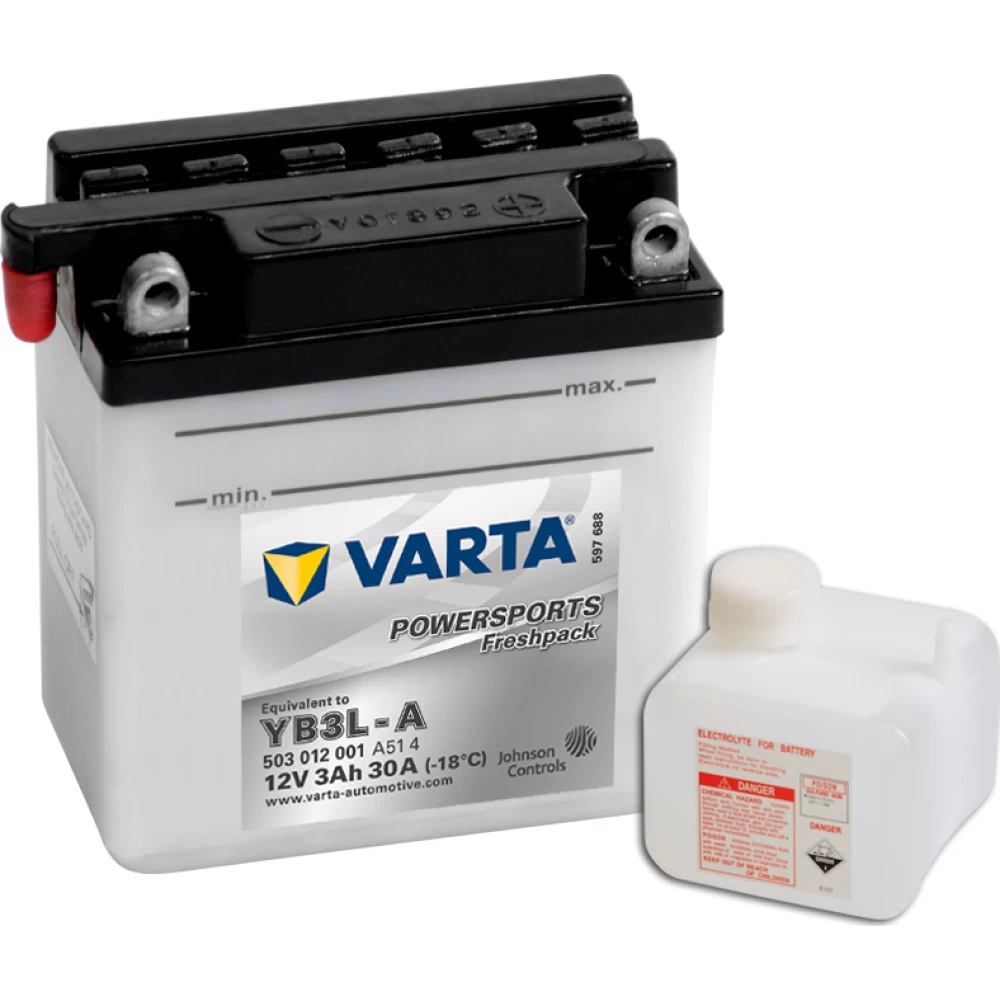YB3L-A Μπαταρία Μοτοσυκλέτας VARTA Powersports Freshpack