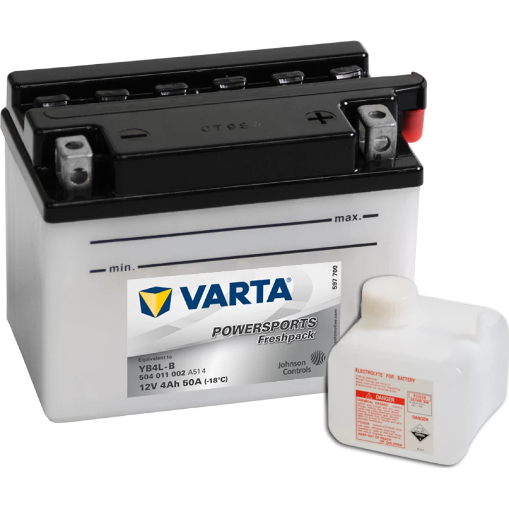 YB4L-B Μπαταρία Μοτοσυκλέτας VARTA Powersports Freshpack