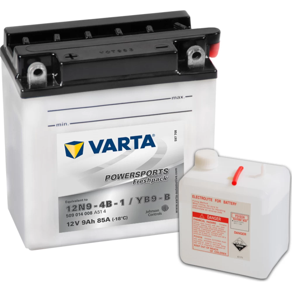 YB9-B Μπαταρία Μοτοσυκλέτας VARTA Powersports Freshpack 9Ah