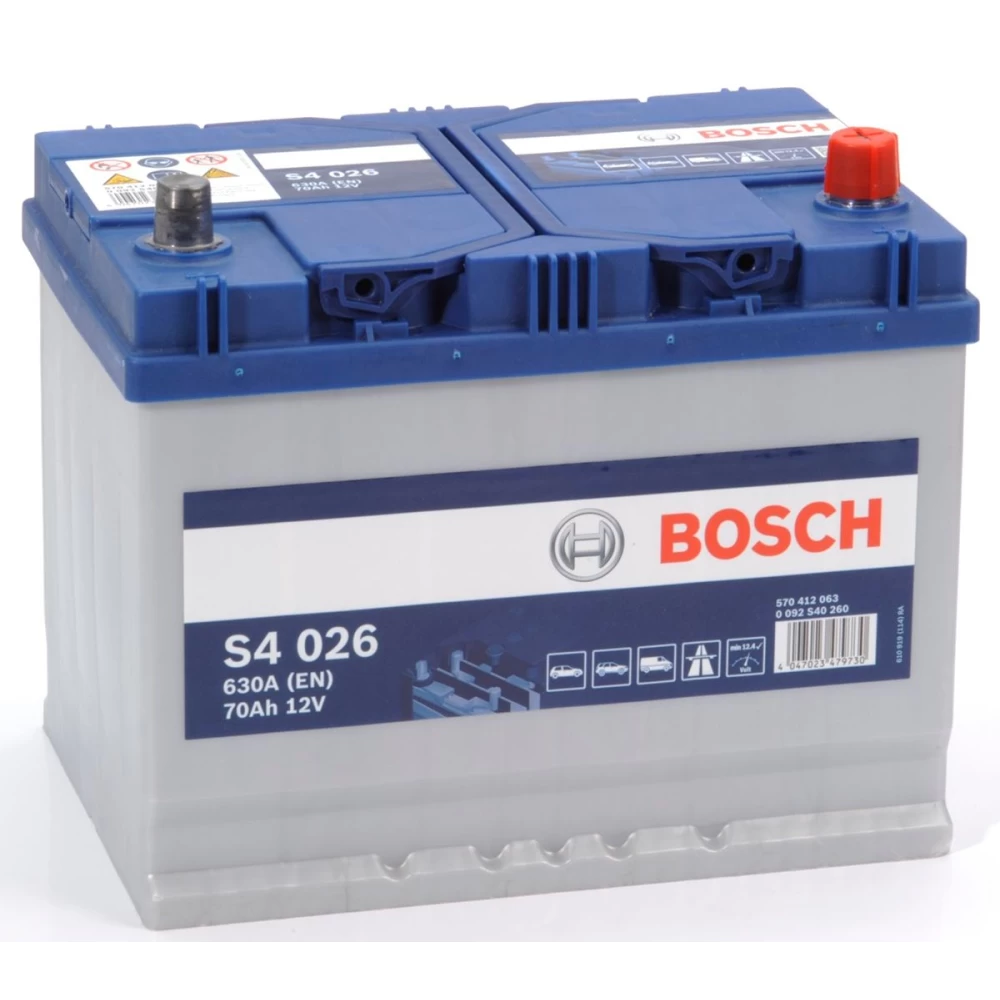 Μπαταρία Αυτοκινήτου 70Ah 630A BOSCH S4026