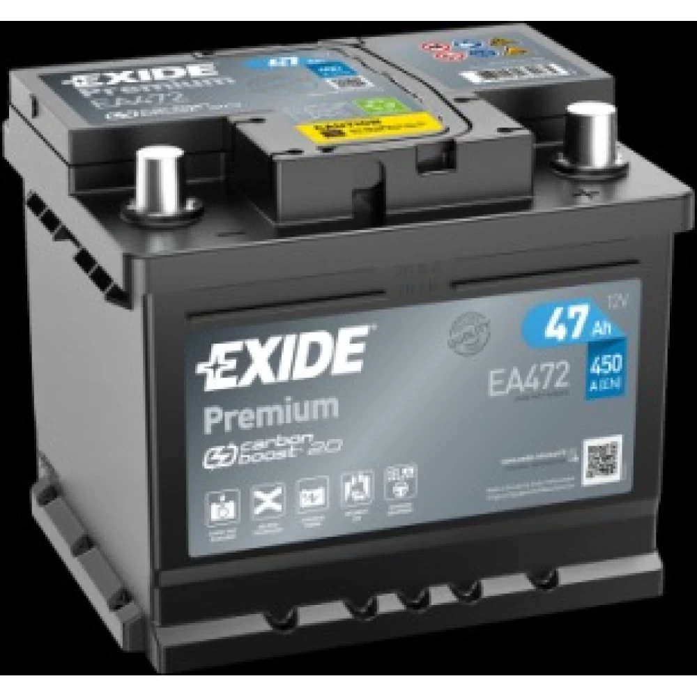 Μπαταρία Αυτοκινήτου 47Ah 450A EXIDE PREMIUM EA472