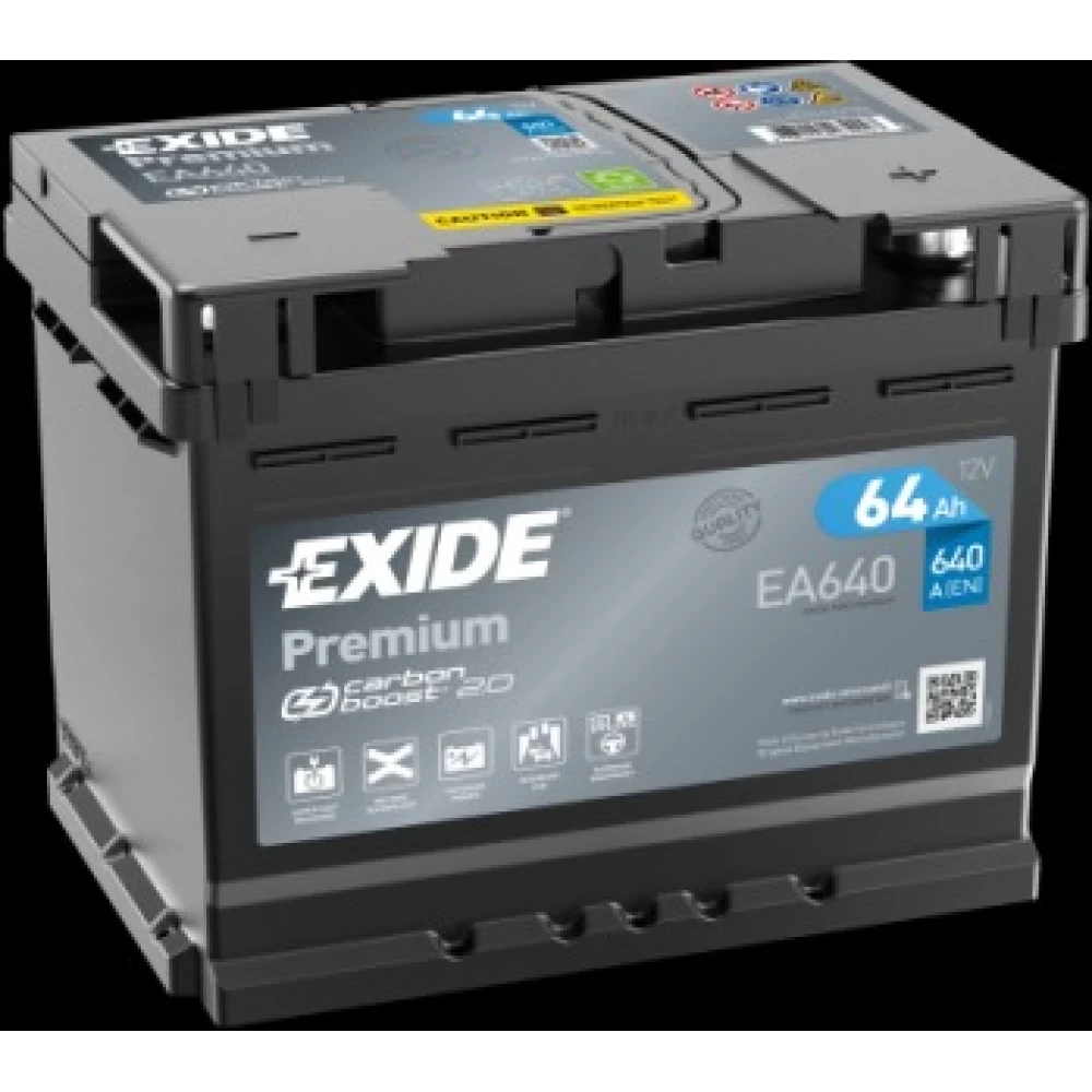 Μπαταρία Αυτοκινήτου 64Ah 640A EXIDE PREMIUM EA640